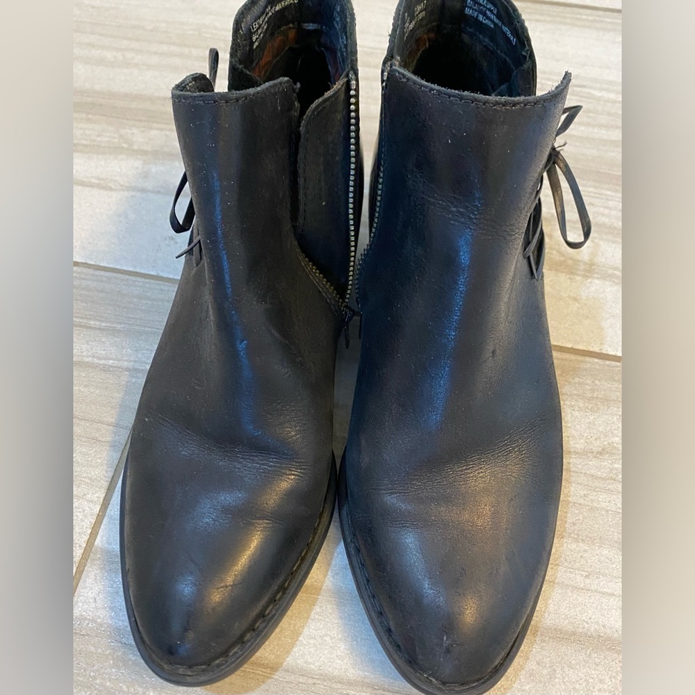 Born Black Lace Up Boots for Women